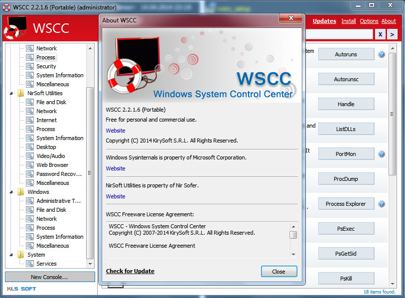 download the new version Windows System Control Center 7.0.6.8