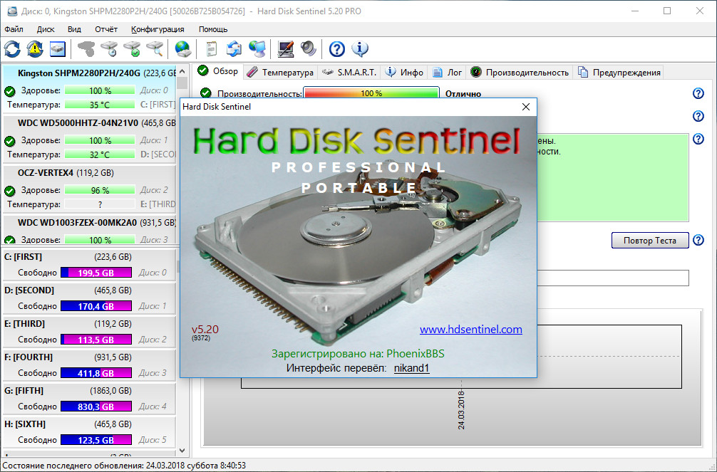hard disk sentinel portable