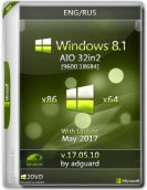Windows 8.1 with Update [9600.18684] x86/x64 AIO [32in2] adguard v.17.05.10 (2017)  /  