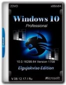 Windows 10 Professional VL (x86/x64) Elgujakviso Edition v.08.12.17 (2017)  