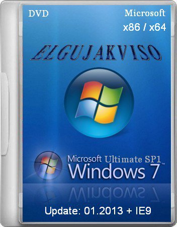 Windows 7 Ultimate SP1 Elgujakviso Edition (02.2013) (x86+x64) [2013] 