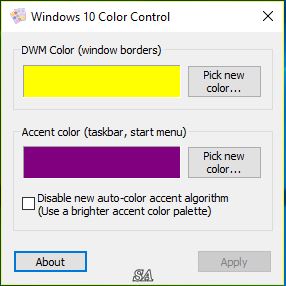 Windows 10 Color Control 1.3 Portable (2016) 